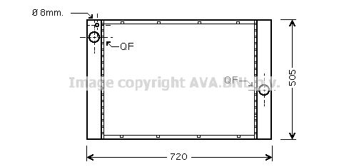 AVA QUALITY COOLING Радиатор, охлаждение двигателя BW2283